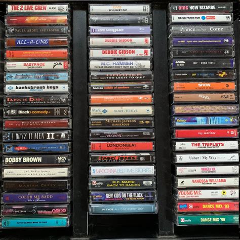 90 s pop dance and hip hop cassette tapes etsy canada