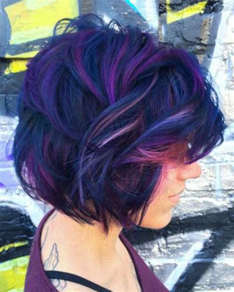 The color has an array of different hues and can easily work on any hair type and skin tone. Short Colored Hair Ideas with Different Styles | Short ...