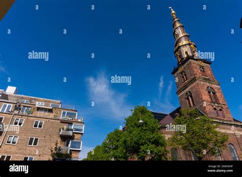 Church Of Our Saviour Vor Frelsers Kirke In Copenhagen Denmark Stock