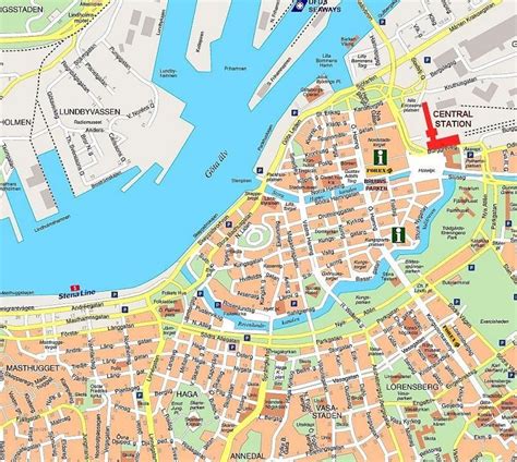 gotemburgo mapa plano e información general suecia