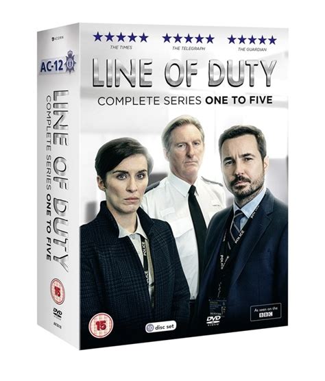 Line Of Duty Box Set Dvd Complete Season Series 1 5 Free Delivery