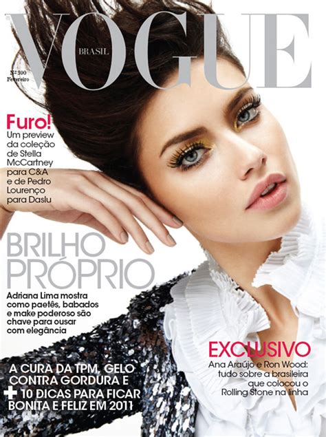 Adriana Lima For Vogue Brazil February 2011 Cover Fashion Gone Rogue