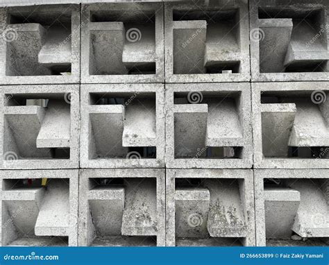 Concrete Roster on the Walls of the House Stock Image - Image of