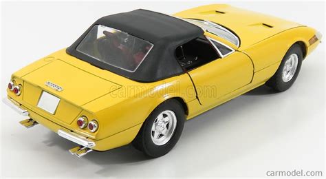 Solido 8018 Scale 118 Ferrari 365 Gts Spider Closed 1968 Yellow Black