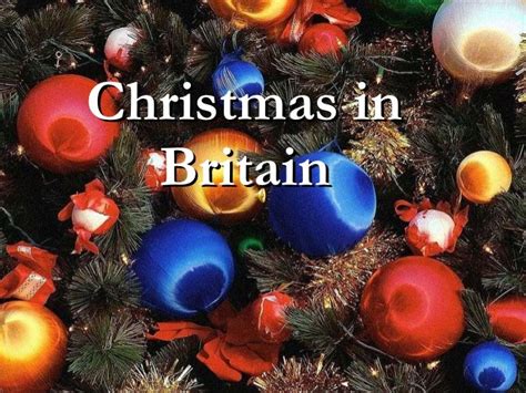 Christmas In Britain презентация