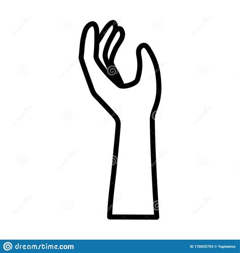 Hand With Support Gesture Icon Design Stock Vector Illustration Of