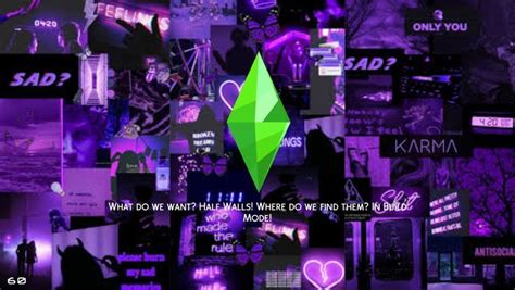 Purple Aesthetic Loading Screen For Sims 4