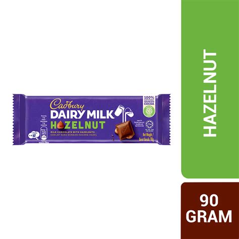 Cadbury Dairy Milk Chocolate Hazelnut 90g 4265598 1 Pack PGMall