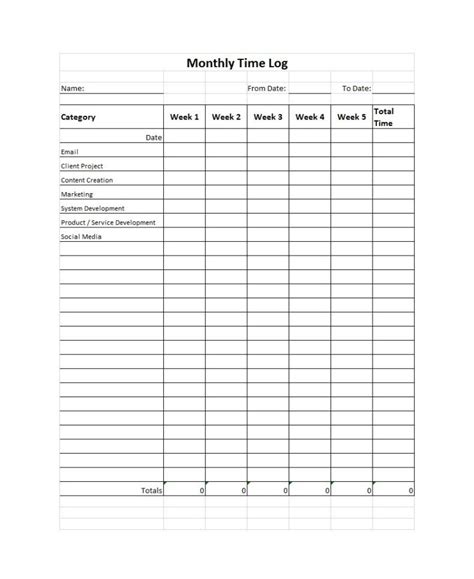 47 Free Time Tracking Spreadsheets Excel Templatelab