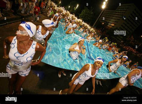 Float And Samba Dancer In Amazing Costume Prepare For Rio De Janeiro