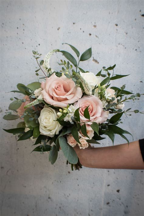 Blush And Ivory Bridal Bouquet Hand Bouquet Wedding Bridal Bouquet