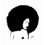 Afro Woman Transparent African American Stencil Silhouette