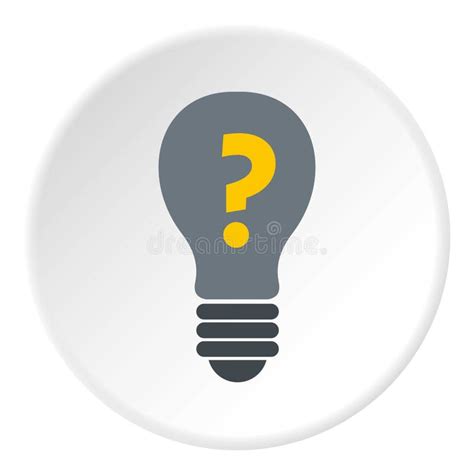 gray light bulb with question mark inside icon stock vector illustration of lamp inspiration