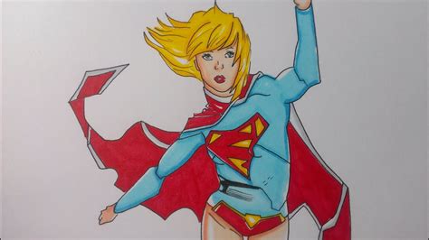 Drawing Supergirl Dc Comics Youtube