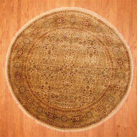 indo hand knotted fine mahal 8 x 8 herat oriental rugs