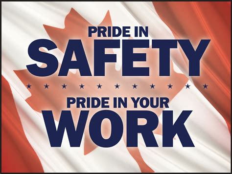 Safety Posters Pride In Safety Pride In Your Work Canada SP
