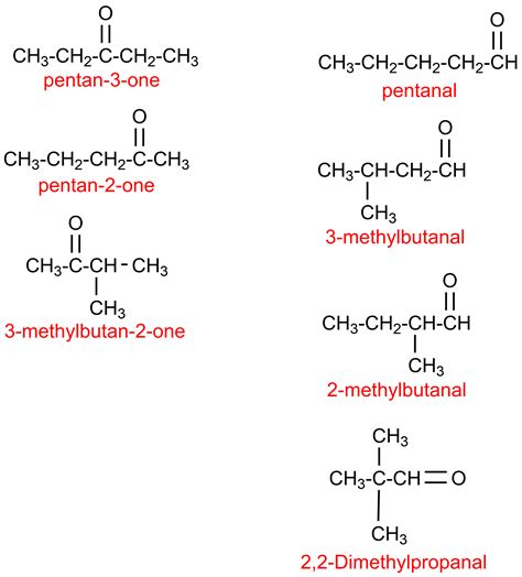 Solved Draw And Name All Of The Structural Isomers Of A Ketone With