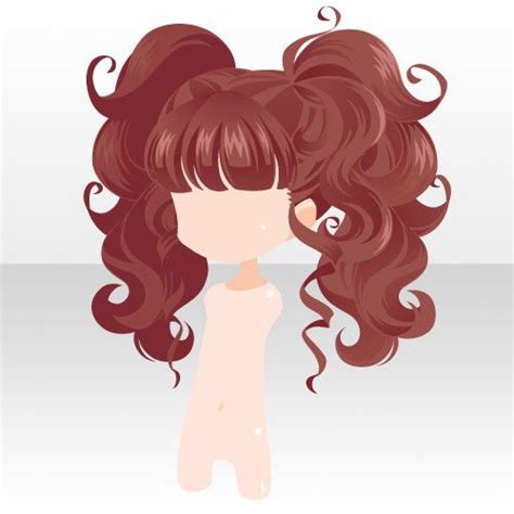 Curly Anime Hair Pigtails Anime Hair Chibi Hair Curly Girl Hairstyles