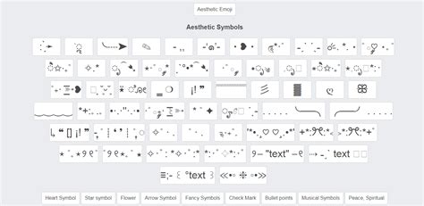 Asthetic Symbols Cute Text Symbols Text Symbols Aesthetic Fonts