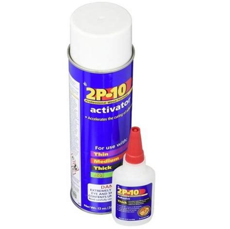 2p 10 Professional Wood Formula Thick Adhesive And Activator Lumberworld