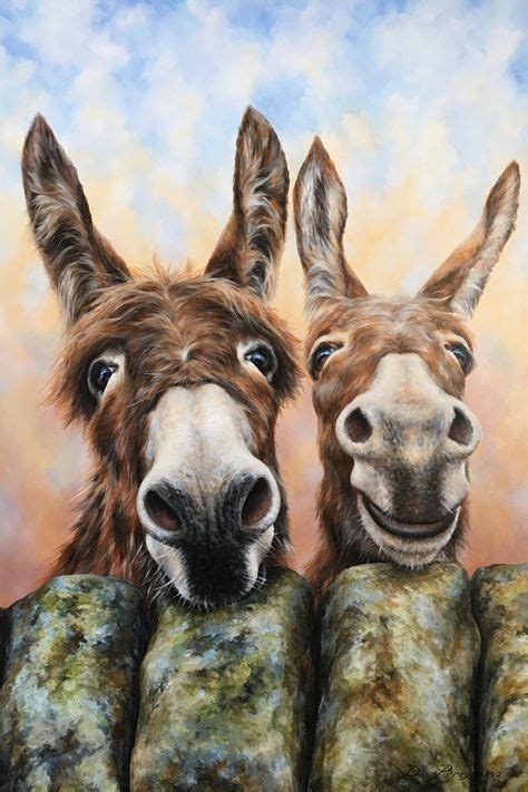 Hee And Haw Ii In 2019 Canvas Art Watercolor Paintings Painting Lessons
