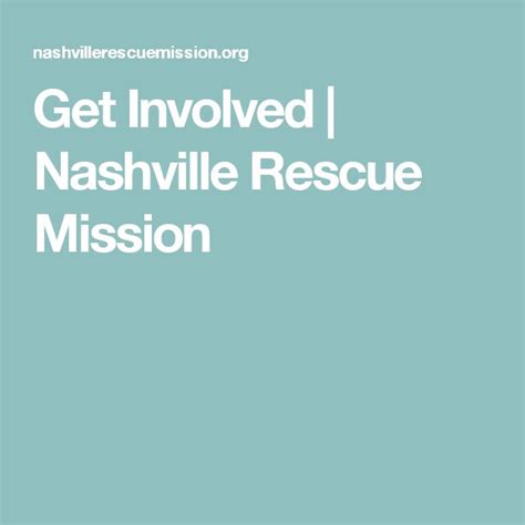 Get Involved Nashville Rescue Mission Mission Nashville Rescue