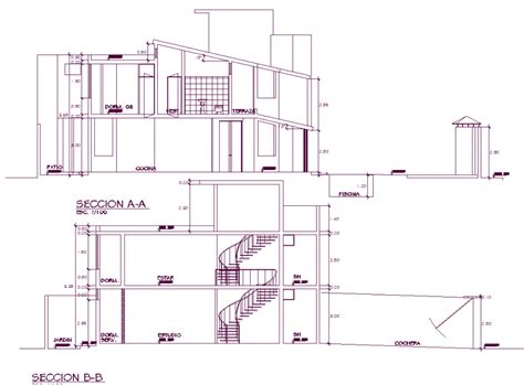 Detail Section Drawing Of Bungalow In Dwg File Section Drawing