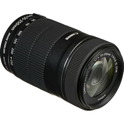 Canon Ef S 55 250mm F4 56 Is Stm Telefoto Objektiv Zoom Lens 55 250 4