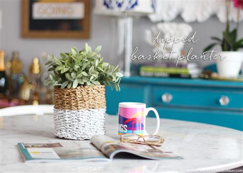 Maybe you would like to learn more about one of these? DIY: Dipped Basket Planter | Spray Paint & Chardonnay