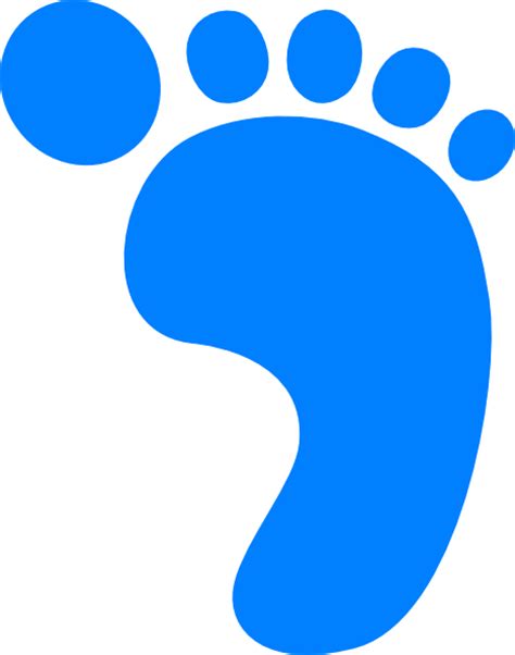 Baby Footprint Right Clip Art At Vector Clip Art Online