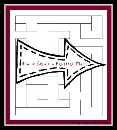 How To Create A Printable Maze