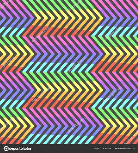 Abstract neon contrast rainbow zigzag pattern — Stock Vector © tatahnka23 #163035704