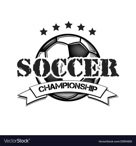 Soccer Logo Design Template Royalty Free Vector Image