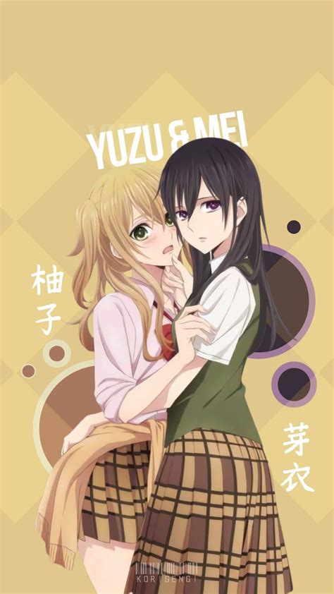 yuzu and mei citrus anime wallpaper animasi gadis animasi dan manga