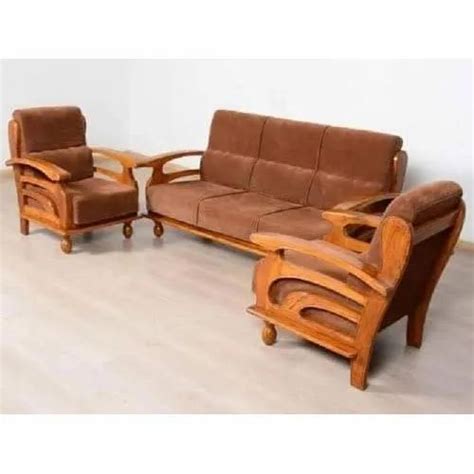 Brown Modern Living Room Wooden Sofa Set For Home At Rs 18000unit In
