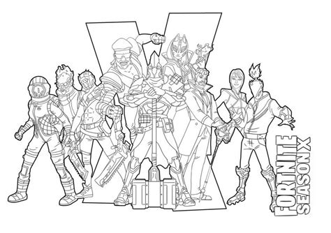 200 images from the first and second season. Fortnite Coloring Pages. 200 New images Print for free