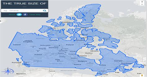What Canada Really Looks Like Superimposed Over A Map Of Europe Canada