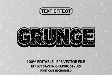 Grunge 3d Editable Text Effect 4690126 Vector Art At Vecteezy