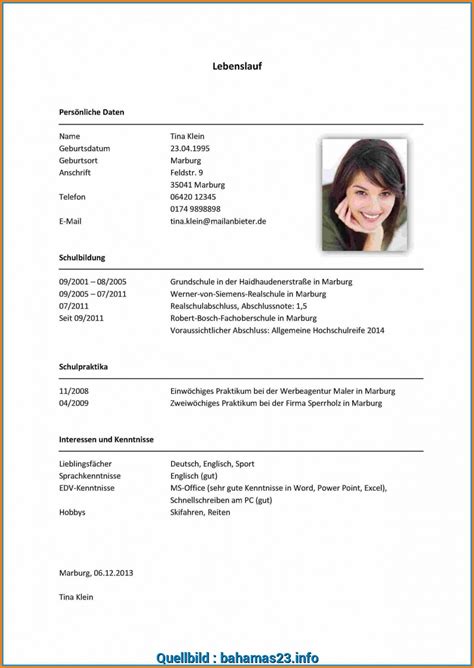 Trending 9+ Lebenslauf Vorlage Ausbildung ...