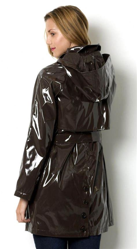 shiny pvc raincoat womensvinylraincoat raincoat raincoats for women