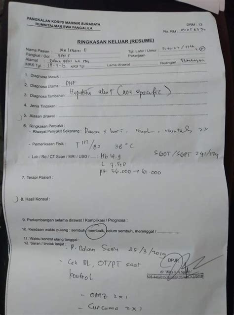 Contoh Surat Izin Dokter Puskesmas