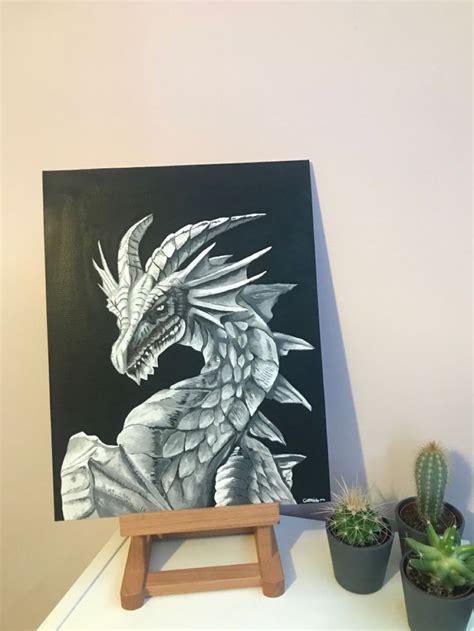 Dragon Acrylic Painting🐉 In 2021 Small Canvas Art Canvas Art