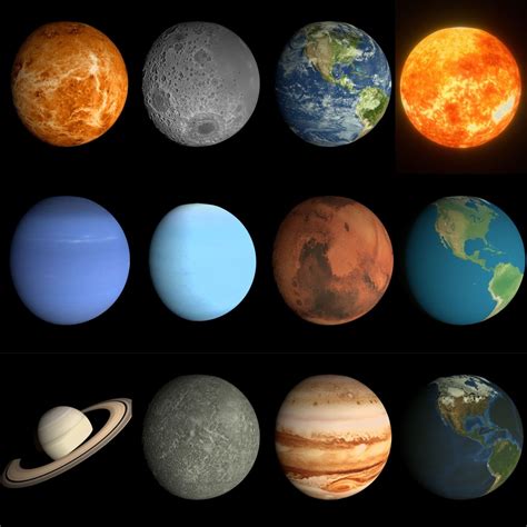 Animated Solar System Pack 3d Model In Planets 3dexport