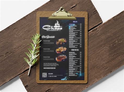 veg hotel menu design template