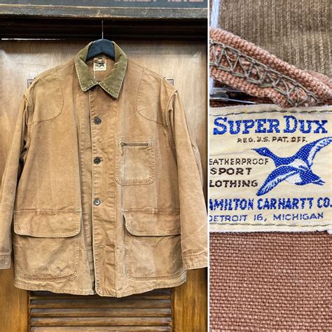 vintage 1940s carhartt super dux duck canvas chore workwear etsy