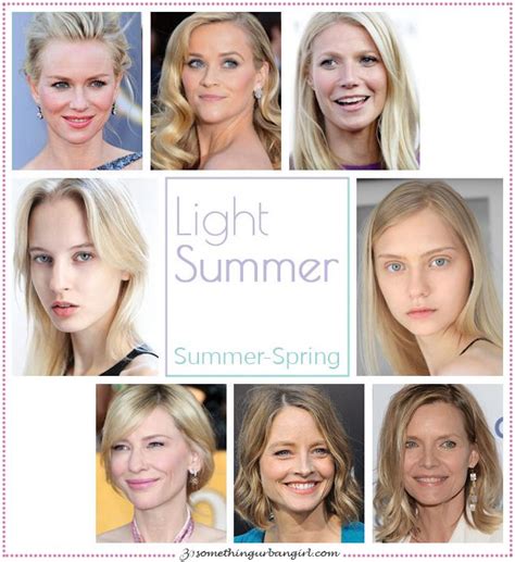 Light Summer Summer Spring Seasonal Color Celebrities By Color