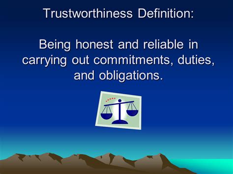 Character Education Trustworthiness - Presentation English Language