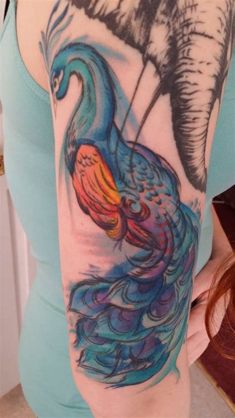 Peacock watercolor, peacock wall art, peacock art print a giclee print of my original painting of a beautiful peacock. watercolor peacock tattoo by dayblush on DeviantArt