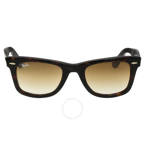 ray ban original wayfarer classic light brown gradient square unisex sunglasses rb2140 902 51 50