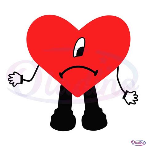 Bad Bunny Heart Un Verano Sin ti SVG Digital File